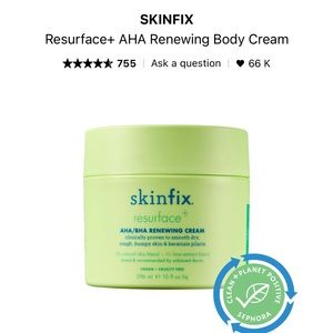 skinfix resurface+ aha renewing body cream